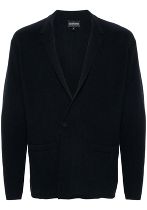 Emporio Armani double-breasted knitted cardigan - Blue