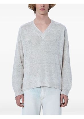 OUR LEGACY Rue V-neck long-sleeve sweater - Neutrals