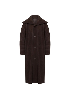 Homme Plissé Issey Miyake Monthly Colors January plissé-effect coat - Brown