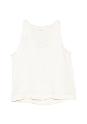 MONOCHROME scoop-neck tank top and choker set - Neutrals