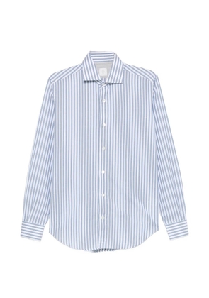 Eleventy vertical-stripe spread-collar shirt - White