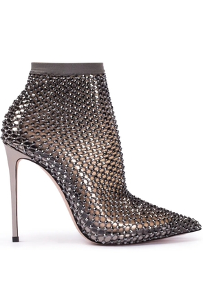 Le Silla Gilda 120mm mesh ankle boots - Black