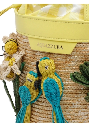 Aquazzura mini Birdsong bucket bag - Neutrals