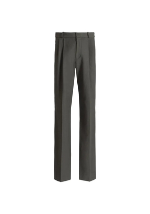 Balmain cotton twill trousers - Green