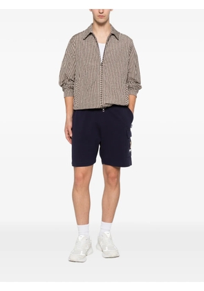 Moschino logo-print track shorts - Blue