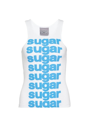 Ashley Williams Sugar slogan-print vest - White