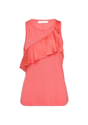 Club21 Collection Bonnie ruffled jersey blouse - Pink