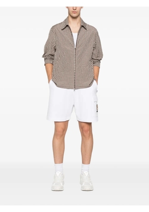 Moschino logo-print track shorts - White