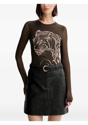 GUESS USA long-sleeved bodysuit - Brown