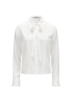 Dorothee Schumacher Soft Vibes ruffled tie blouse - White