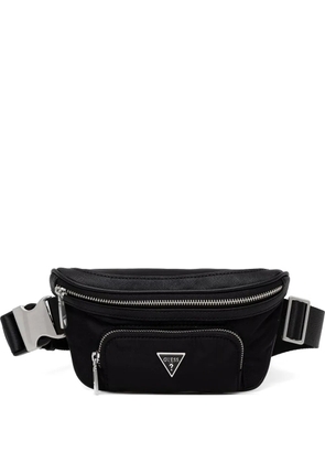 GUESS USA Milano logo-plaque belt bag - Black