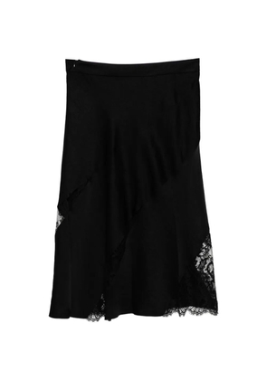 Alexander McQueen lace-trim asymmetric skirt - Black