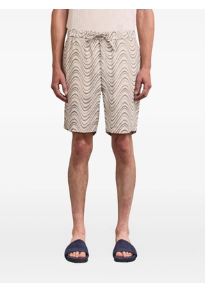 Frescobol Carioca Felipe wavy-print shorts - Neutrals