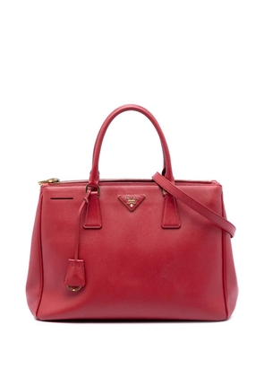 Prada Pre-Owned 2000-2010 Medium Saffiano Lux Galleria Double Zip satchel - Red