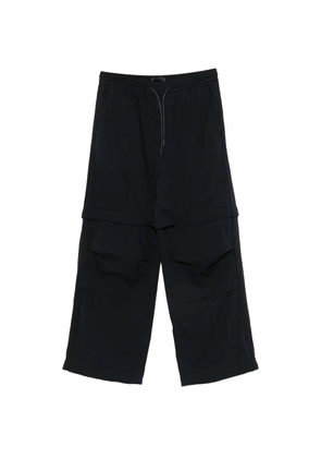 Juun.J panelled drawstring trousers - Blue