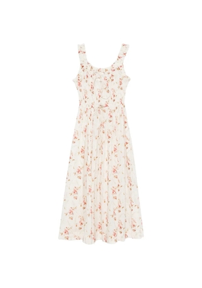 DÔEN Emmaretta floral-print midi dress - White