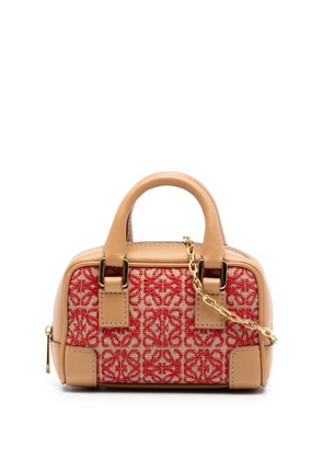 Loewe Pre-Owned 2021 Nano Canvas Amazona satchel - Brown