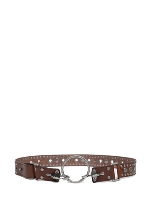 Martine Rose studded leather belt - Brown
