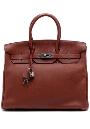 Hermès Pre-Owned 2009 Togo Birkin Retourne 35 handbag - Red