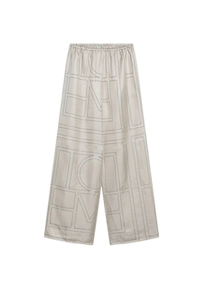 TOTEME Monogram pajamas trousers - Neutrals