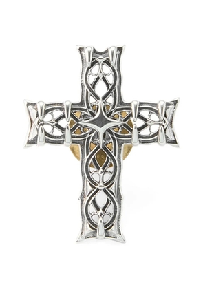 Emanuele Bicocchi small Notre-Dame cross brooch - Silver