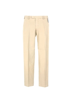 michael coal pressed-crease straight-leg trousers - Neutrals
