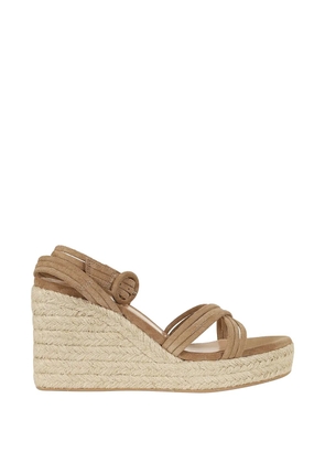 Gianvito Rossi strappy wedge sandals - Brown