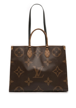 Louis Vuitton Pre-Owned 2021-2026 Monogram Reverse Giant OnTheGo GM satchel - Brown