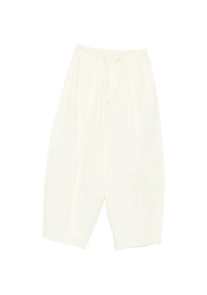 Su drawstring-waist pleated palazzo pants - Yellow
