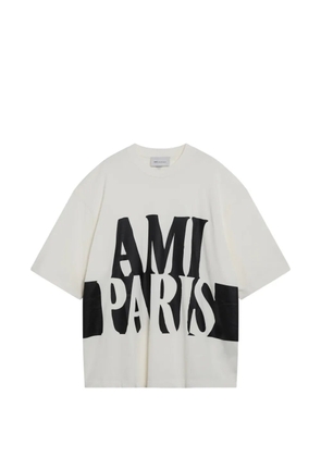 AMI Paris logo-print T-shirt - White