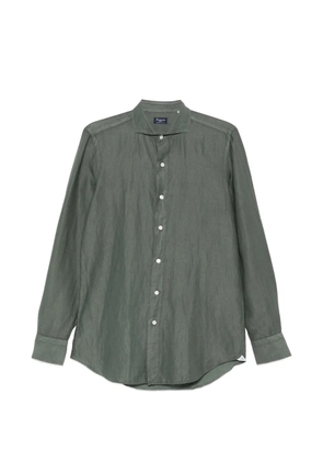 Finamore 1925 Napoli spread-collar long-sleeve shirt - Green
