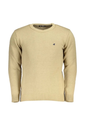U.S. Grand embroidered-logo knitted jumper - Neutrals