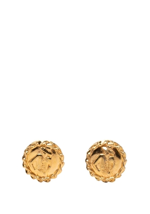 CHANEL Pre-Owned 20th Century Gold Plated Mademoiselle Clip on Earrings costume earrings