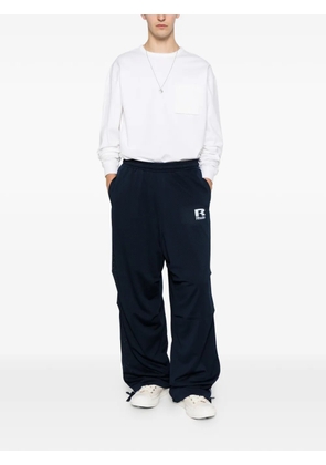 RHUDE Parachute mesh-piping track pants - Blue