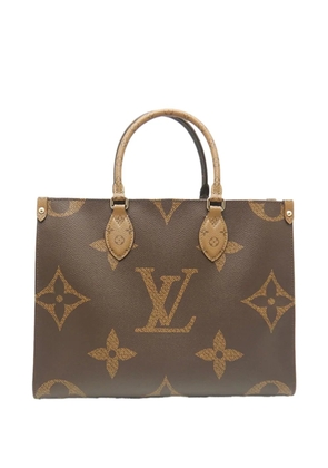 Louis Vuitton Pre-Owned 2021-2026 Monogram Reverse Giant OnTheGo MM satchel - Brown