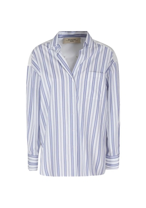 Weekend Max Mara broderie-anglaise striped shirt - White