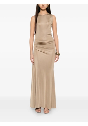 TOVE Lelani ruched dress - Neutrals