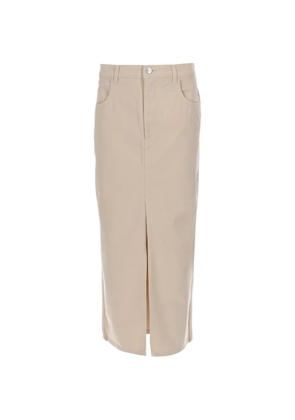 ISABEL MARANT Faharia front-slit midi skirt - Neutrals