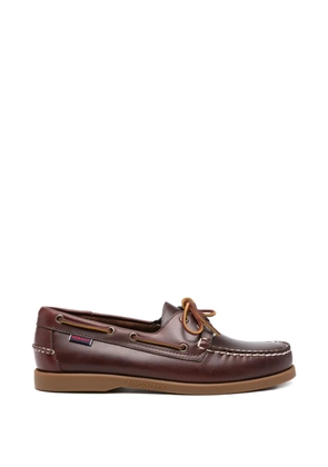 Sebago leather boat shoes - Brown