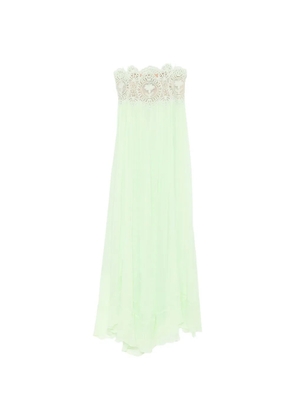 Retrofete Gypsy lace-trimmed dress - Green