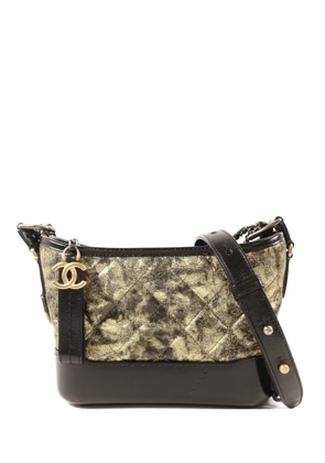 CHANEL Pre-Owned Gabrielle quilted shoulder bag - Gold