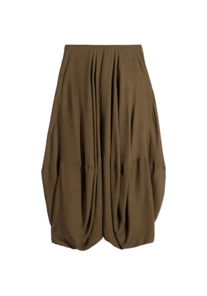 LEMAIRE balloon midi skirt - Brown