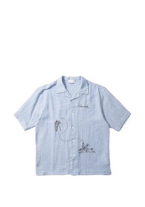 Dean Edmonds Western embroidered shirt - Blue