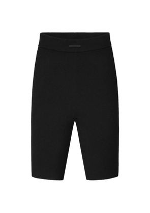 FEAR OF GOD ESSENTIALS ribbed bike shorts - Black