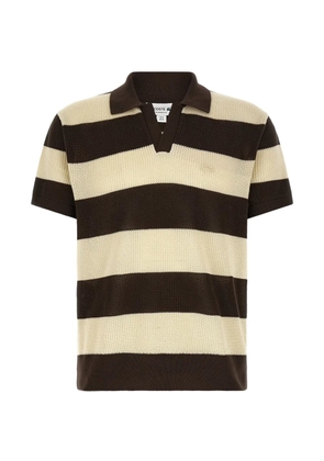 Lacoste crochet chain-stitch t-shirt - Brown