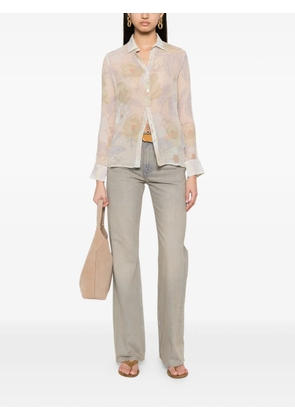Faliero Sarti Country floral-print semi-sheer shirt - Neutrals