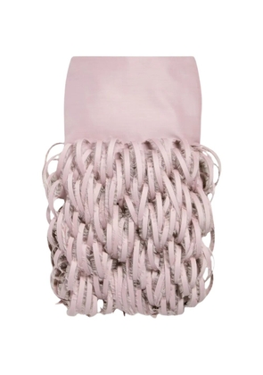 Balenciaga ribbon-trim midi skirt - Pink