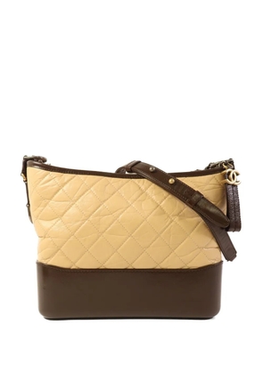 CHANEL Pre-Owned Gabrielle quilted leather shoulder bag - Neutrals