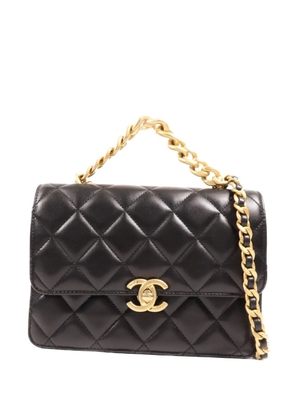 CHANEL Pre-Owned quilted CC shoulder bag - Black