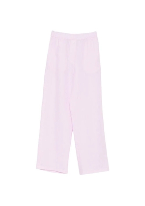 Riviera elasticated-waistband pants - Pink